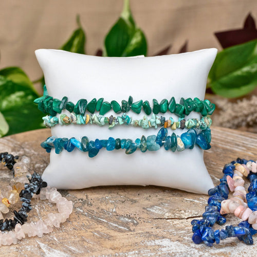 Crystal Chip Bracelets Styled Photo - Down To Earth