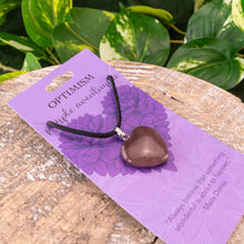 Load image into Gallery viewer, Crystal Heart Necklace Pendant Optimism Styled - Down To Earth
