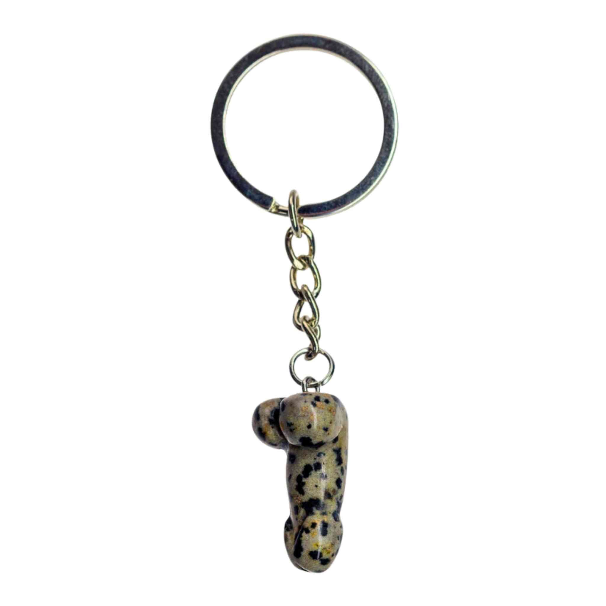 Phallic Keychains Bold & Vibrant: Crystal Phallus Keychain – Down To Earth