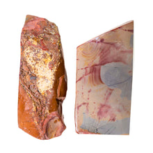 Load image into Gallery viewer, Desert Jasper Bookend Set Front and Back  - Down To Earth
