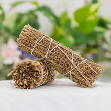 Load image into Gallery viewer, Desert Sage Bundle on a white cloth with flowers in the background - Down to Earth 
