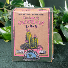 Load image into Gallery viewer, Down To Earth Cactus &amp; Succulent Fertilizer front facing displayed on a styled background - Down to Earth
