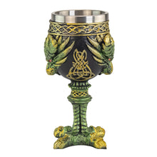 Load image into Gallery viewer, Green Dragon Goblet side facing displayed on a white background - Down To Earth
