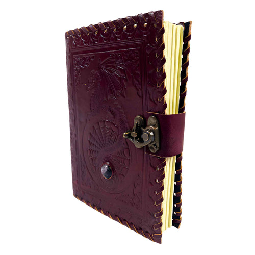 Dragon Leather Journal with Lock - Down To Earth