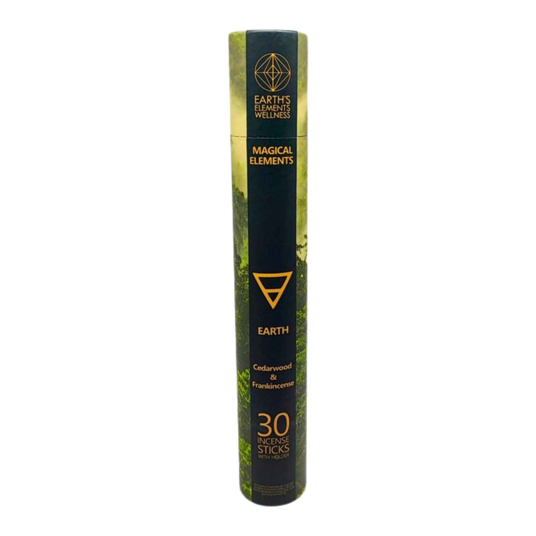 Earth Cedarwood & Frankincense Magical Elements Incense Sticks - Down To Earth