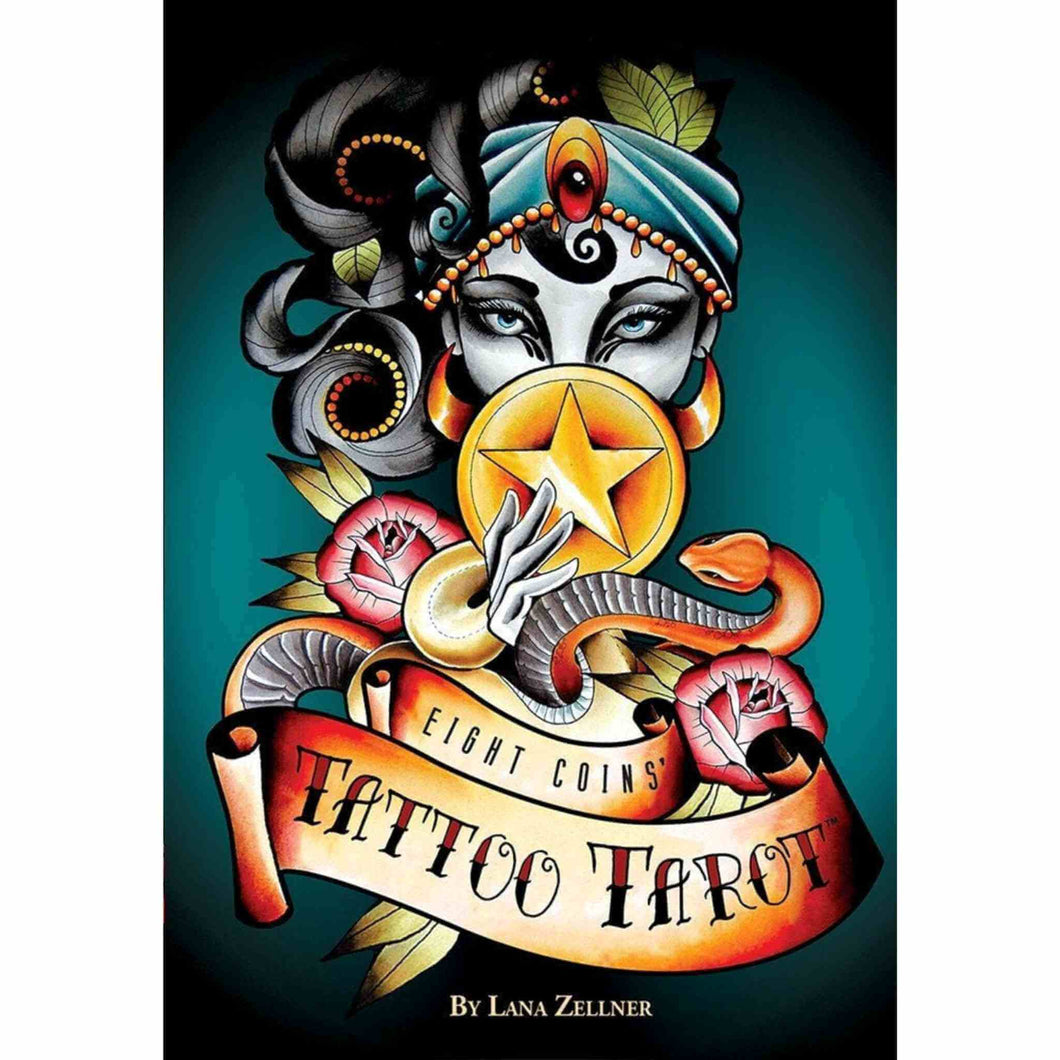Eight Coins' Tattoo Tarot By Lana Zellner - Down To Earth