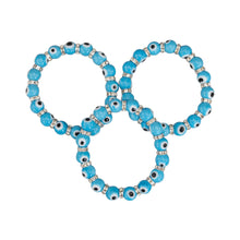 Load image into Gallery viewer, Light Blue Evil Eye Bracelet Beaded Bracelets - Down To Earth Evil Eye Protection Online
