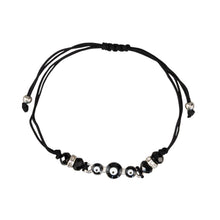 Load image into Gallery viewer, Black Evil Eye Bracelet Knotted - Down To Earth
