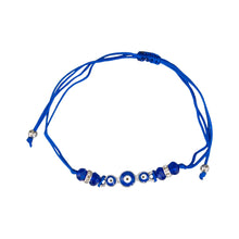 Load image into Gallery viewer, Dark Blue Evil Eye Bracelet Knotted - Down To Earth
