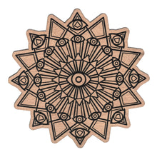 Load image into Gallery viewer, Evil Eye Crystal Grid front side displayed on a white background - Down To Earth
