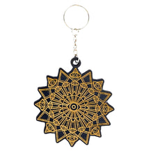 Load image into Gallery viewer, Evil Eye Crystal Grid Keychain - Down to Earth
