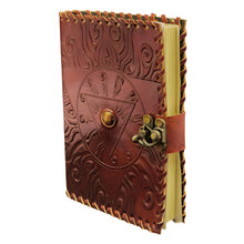 Load image into Gallery viewer, Evil Eye Crystal Leather Journal - Down To Earth
