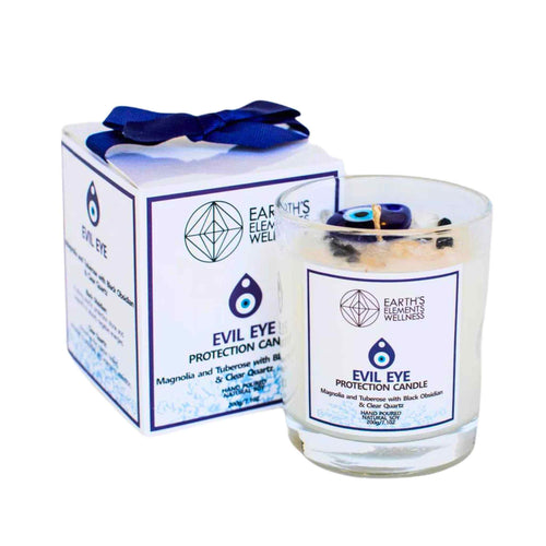 Earth Elements Evil Eye Protection Candle - Down To Earth