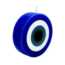 Load image into Gallery viewer, Round Evil Eye 4&quot; Candle - Down To Earth
