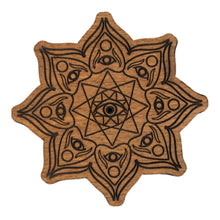 Load image into Gallery viewer, Evil Eye Upright Incense Holder front facing displayed on a white background - Down To Earth
