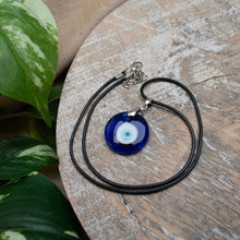 Load image into Gallery viewer, Evil Eye Dark Blue Protection Pendant - Down To Earth genuine evil eye products
