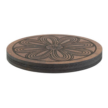 Load image into Gallery viewer, Floral Upright Incense Holder Dark angled displayed on a white background - Down To Earth

