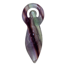 Load image into Gallery viewer, Fluorite Quartz Crystal Goddess Statue - Down To Earth
