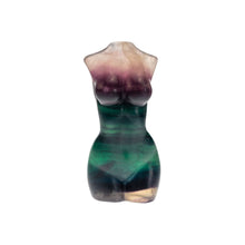 Load image into Gallery viewer, Fluorite Crystal Goddess Torso Front - Down To Earth

