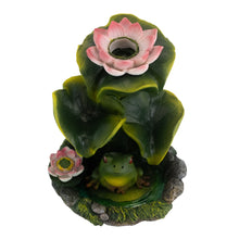 Load image into Gallery viewer, Frog Backflow Incense Burner top down on a white background - Down to Earth
