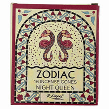 Load image into Gallery viewer, Gemini Night Queen Zodiac Incense Cones - Down To Earth
