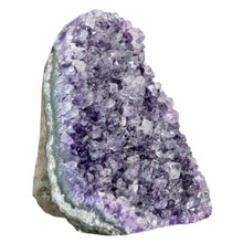 Load image into Gallery viewer, Amethyst Cut Base Geode Cluster Small on a white background photo - Down to Earth
