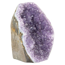 Load image into Gallery viewer, Amethyst Cut Base Geode Cluster Small on a white background photo - Down to Earth
