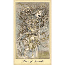Load image into Gallery viewer, Ghosts and Spirits Tarot Deck Four of Swords Card - Down To Earth
