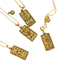 Load image into Gallery viewer, Gold Zodiac Tarot and Astrology Necklaces - Down To Earth

