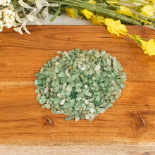 Load image into Gallery viewer, Green Aventurine Chips with Styled Background - Down To Earth
