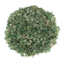 Load image into Gallery viewer, Green Aventurine Chips with White Background - Down To Earth
