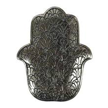 Load image into Gallery viewer, Hamsa Aluminum Incense Burner Back - Down To Earth
