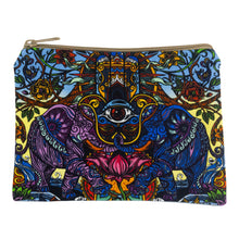 Load image into Gallery viewer, Hamsa Dream Cosmetic Bag front facing on a white background - Down To Earth
