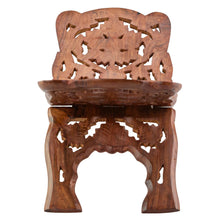 Load image into Gallery viewer, Hand Carved Wooden Book Holder on a white background - Down to Earth
