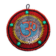 Hanging Brass OM with Beads - Down To Earth