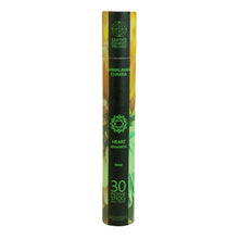 Load image into Gallery viewer, Himalayan Chakra Incense Sticks w/Burner Heart front side of packaging displayed on a white background - Down To Earth
