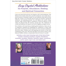 Load image into Gallery viewer, How to Meditate with Crystal back side of the book on a white background - Down To Earth
