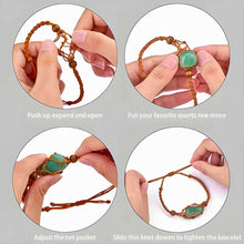 Load image into Gallery viewer, Instructions Interchangeable Crystal Holder Bracelet - Down To Earth
