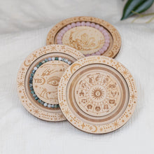 Load image into Gallery viewer, Group of Wooden Jewelry Holders on a white cloth - Down to Earth

