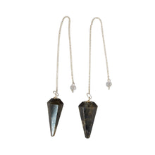 Load image into Gallery viewer, Labradorite Pendulum on a white background - Down to Earth
