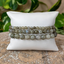 Load image into Gallery viewer, Labradorite Crystal Energy Bracelets 4mm, 6mm and 8mm - Down To Earth
