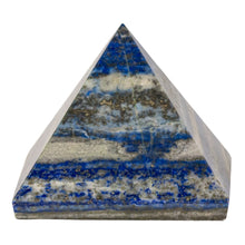 Load image into Gallery viewer, 2" Lapis Pyramid on a white background - Down to Earth
