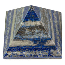 Load image into Gallery viewer, 2" Lapis Pyramid on a white background high angle - Down to Earth
