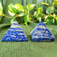Lapis Lazuli Crystal Pyramids Styled - Down To Earth