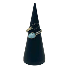 Load image into Gallery viewer, Larimar &amp; Amber Sterling Silver Ring - Down To Earth
