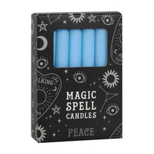Load image into Gallery viewer, Light Blue Peace Spell Candles - Down To Earth
