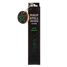 Load image into Gallery viewer, Luck Green Tea Magic Spell Incense Sticks - Down To Earth
