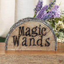 Load image into Gallery viewer, Magic wand holder front with flower background
