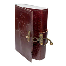 Load image into Gallery viewer, Maiden Mother Moon Leather Journal with Lock - Down To Earth
