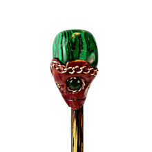 Load image into Gallery viewer, Malachite Crystal Hair Stick - Down To Earth
